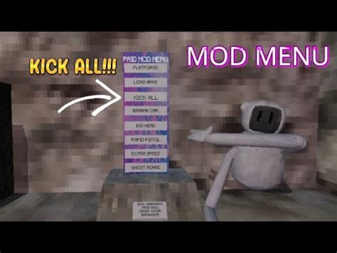 The new MOD MENU on colobus vr (KICK ALL) .